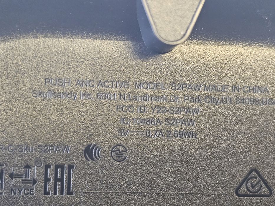 Навушники TWS SkullCandy Push ANC Black/Orange (S2PAW-S749)