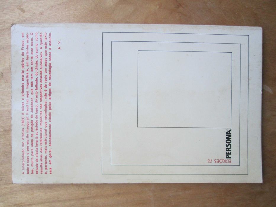 A Interpretação das Afasias, de Sigmund Freud