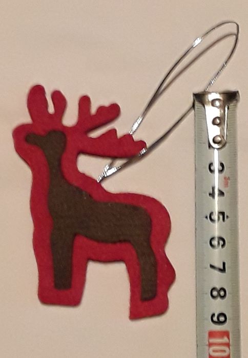 30 Enfeites para árvore de Natal, em feltro