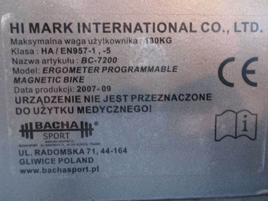 Rower elektryczno-magnetyczny  Body Sculpture BC 7200