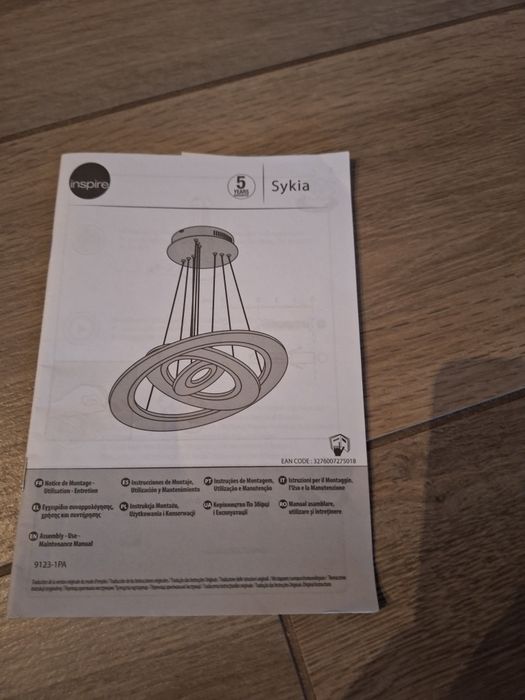 Lampa LED Sykia żyrandol