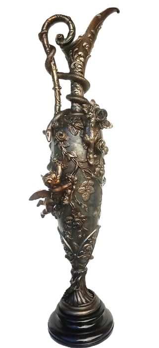 Grande ânfora em bronze de arte  (Puti Elê Hanap)- Séc.-XIX