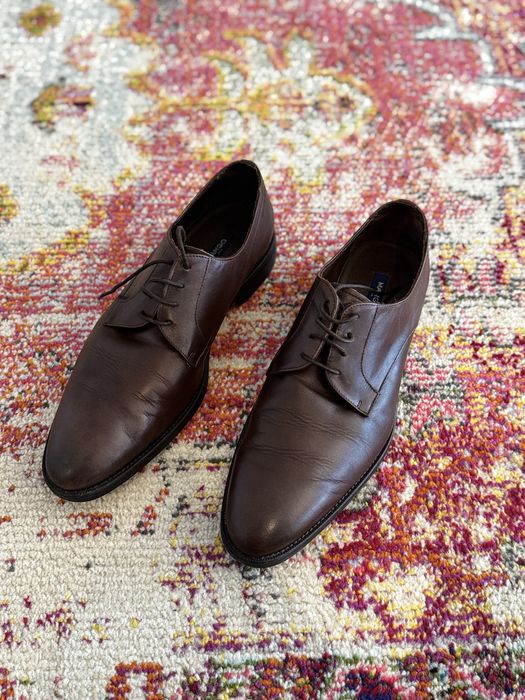 Sapatos pele castanhos Mango 44