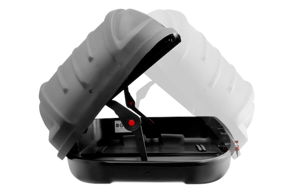 Box dachowy Inter Pack Stella 480 czarny kevlar wypożyczalnia na doby