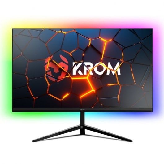 Monitor Krom Kertz RGB 23.8" LED FullHD 200Hz Compatível com G-Sync