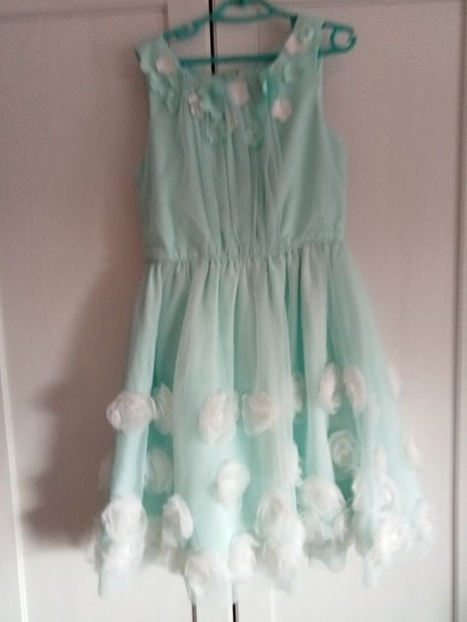 Piękna sukienka wizytowa dla dziewczynki na 7-8 lat