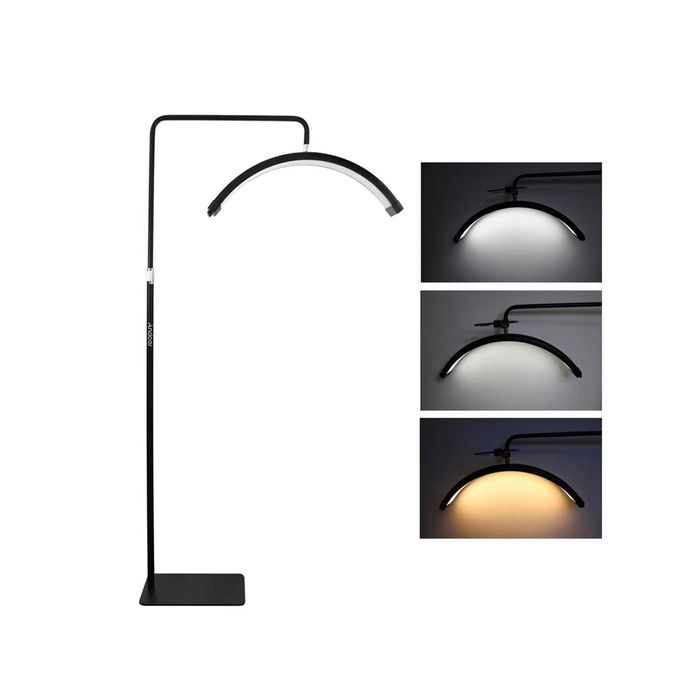 Stojąca lampa półksiężyc do salonów kosmetycznych regulowana barwa !!