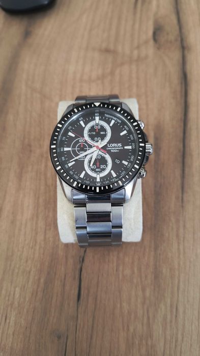 Zegarek męski sportowy chronograf na bransolecie Lorus VD57-X092
