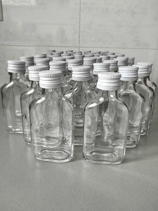 Butelki 100 ml piersiówki plus zakrętka
