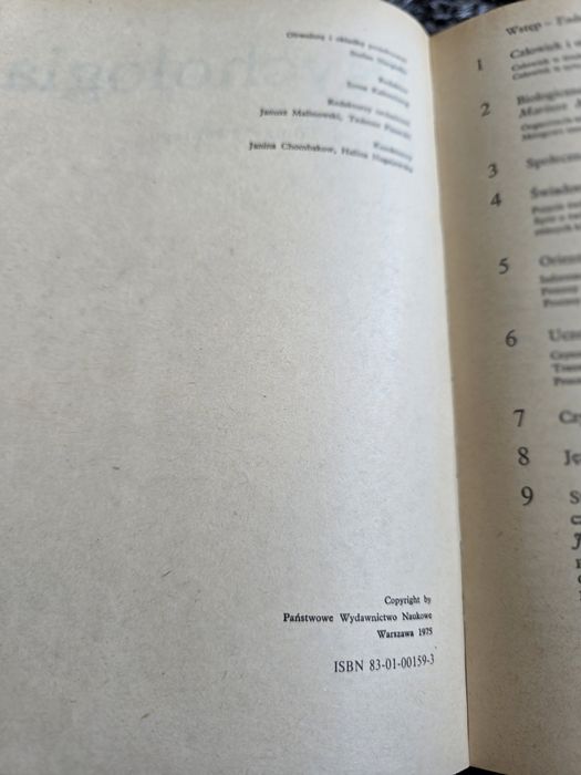 "Psychologia" Tadeusz Tomaszewski