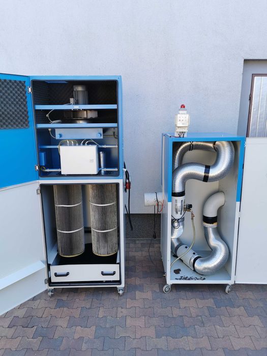 Odciąg dymu spawalniczego + system wykrywania i gaszenia iskier