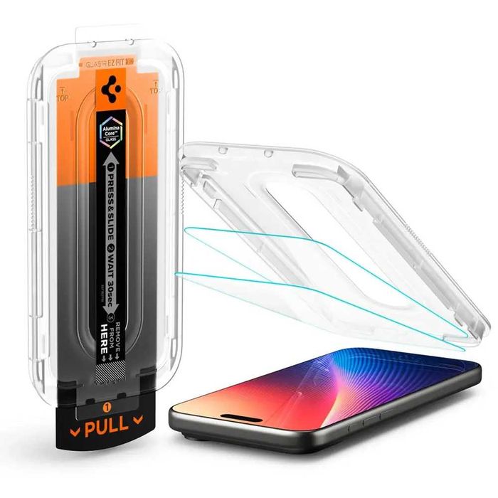 Защитное стекло Spigen Glas.tR EZ FIT Pro для iPhone 16 Pro/17/17 Pro