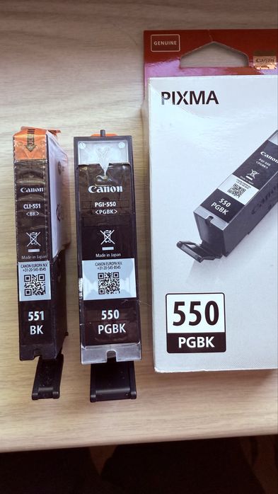 Tusz Canon  CLI-551 PGI-550 oryginaly tanio oddam