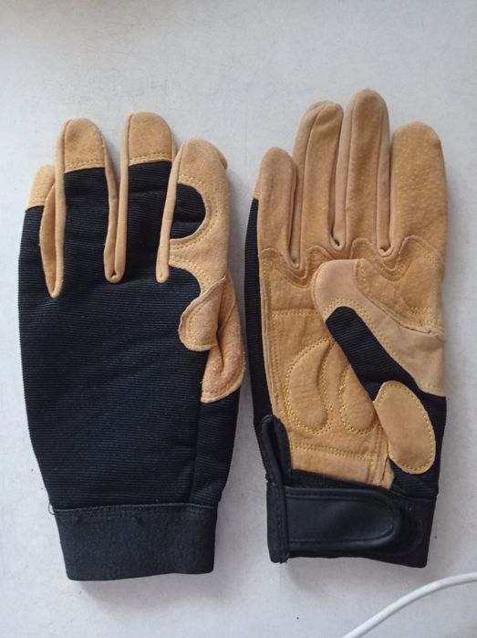 Рукавички (перчатки) шкіряні комбіновані р. 10