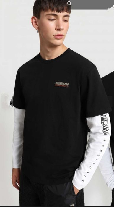 Фирменный мужской лонгслив Napapijri,оригинал