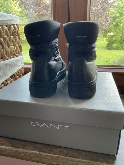 Botki Gant Vanna Wiązane Skóra Naturalna Pikowane 37