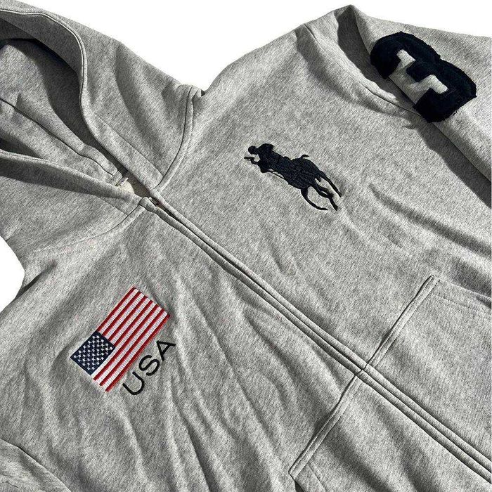 У НАЯВНОСТІ! Зіп худі Ralph Lauren type зип худи ральф | сіра та чорна