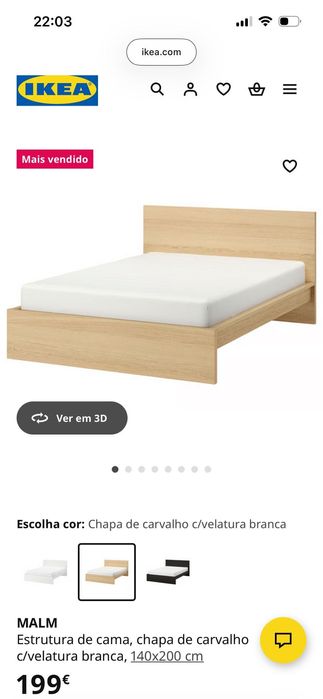 Vendo cama de casal com colchão e bom estado de conservação.