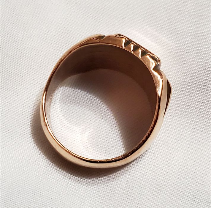 Кольцо без пробы в золотом цвете 583 пробы периода ссср