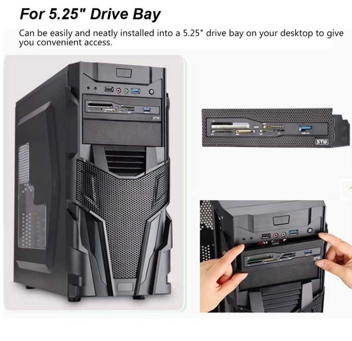 Кардрідер, Передня панель USB, хаб для ПК,
