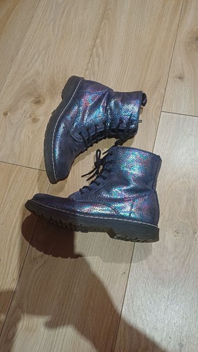 Buty zimowe, skórzane kozaki Lasocki 35 Young