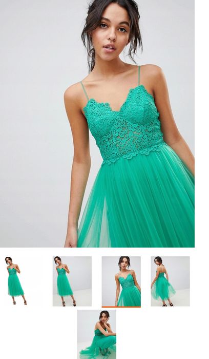 Asos nowa sukienka r40/42 zielona