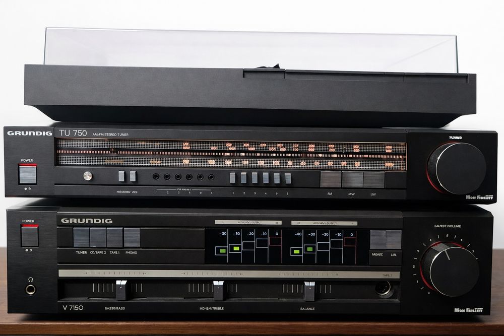 GRUNDIG * Zestaw HiFi Audio Wieża * Gramofon