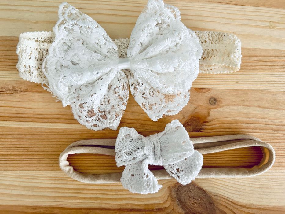 Opaski dla niemowlaka na chrzest, sesję, święta