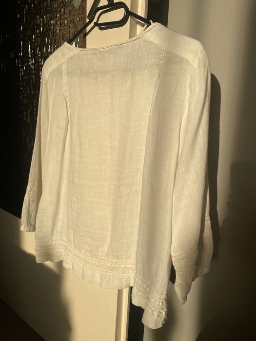 Bluza damska biała Zara basic r M jak nowa