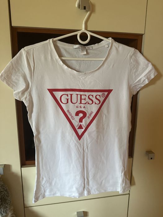 Koszulka Guess biala damska
