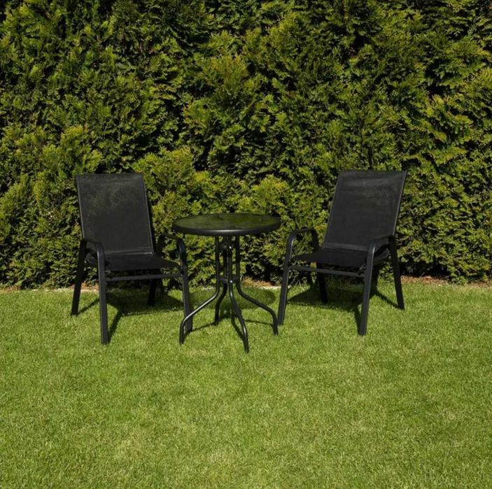 Zestaw Mebli Ogrodowych na Taras Balkon - Stół + Krzesła