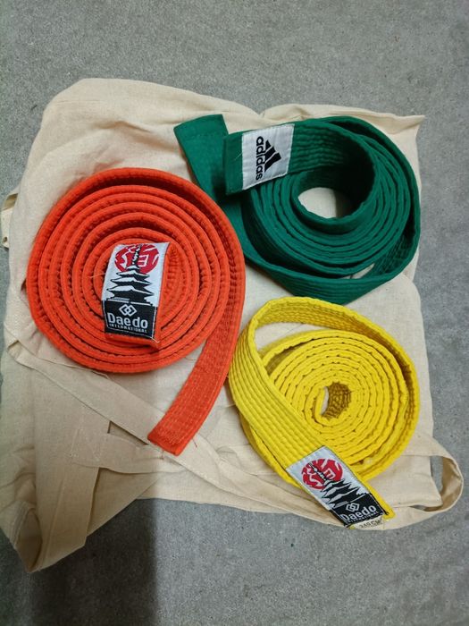 Cinturões de judo e aikido cada 1€