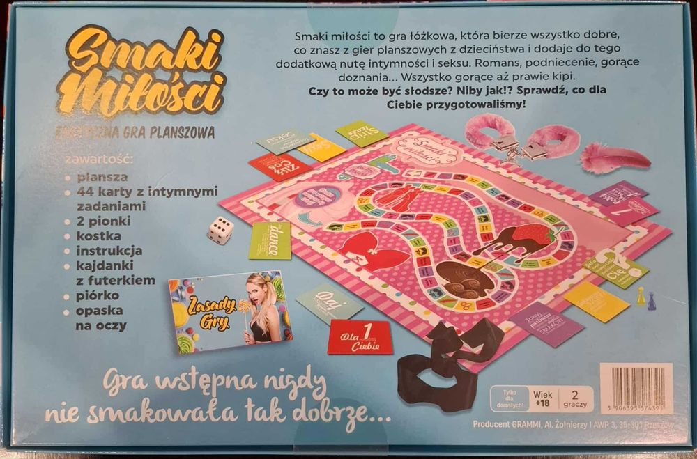 Smaki Miłości Erotyczna Gra Planszowa Dla Par 18+