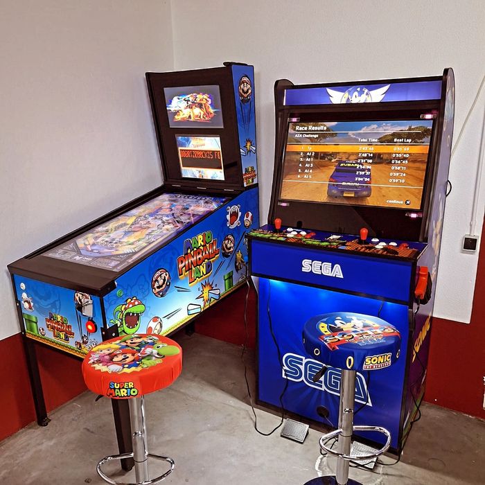 Flippers virtuais e máquinas arcade