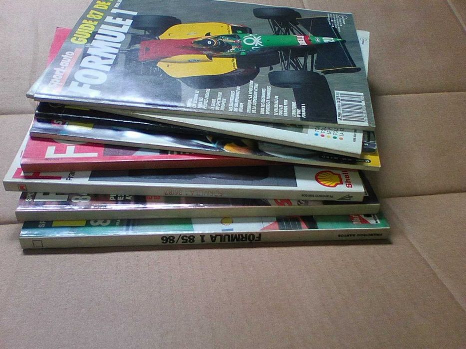 Conjunto livros / revistas formula Um