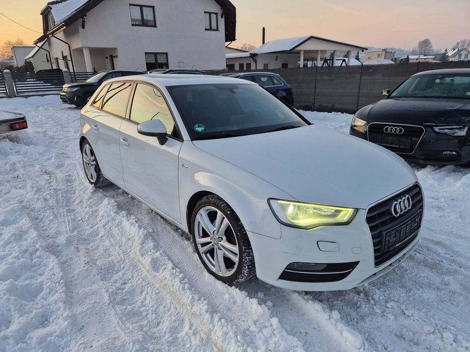 Audi A3 Sportback Audi A3 S-line biała perła pełny 2015 r 1.4 benzyna 183 tys przebiegu