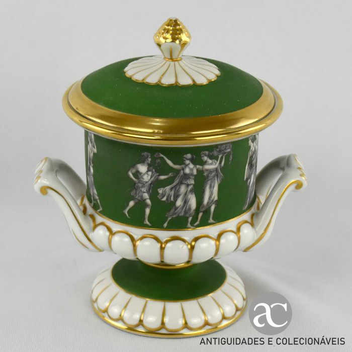 Urna com tampa porcelana Artibus