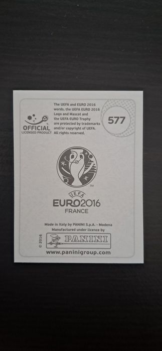 Cromo futebol de Rui Patricio(Euro 2016)da Panini