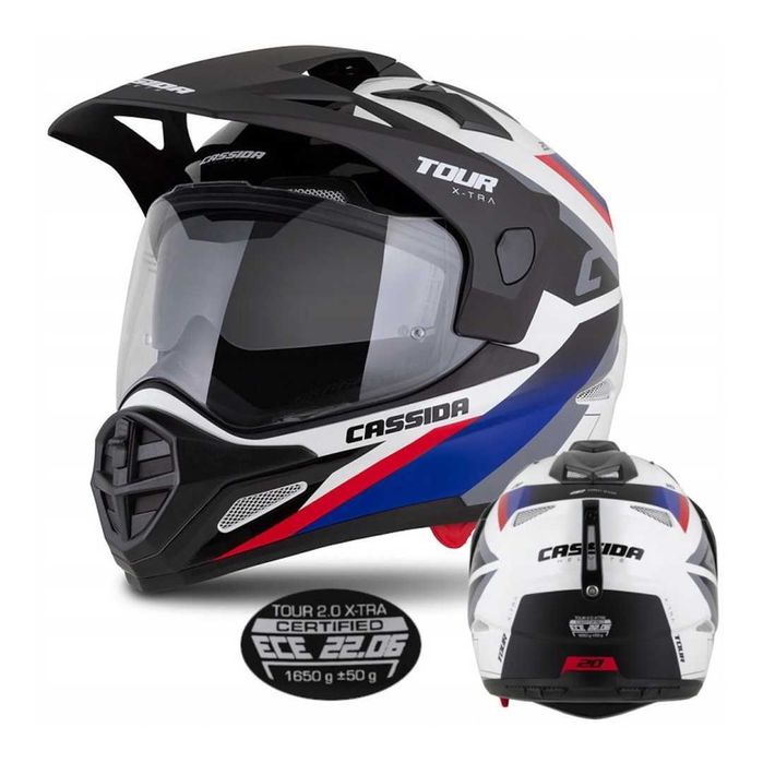 Kask Motocyklowy Cassida Tour Pod interkom Ece 06 XS-XXL