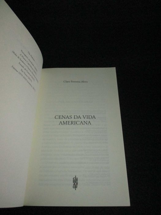 Livro Cenas da Vida Americana Clara Ferreira Alves