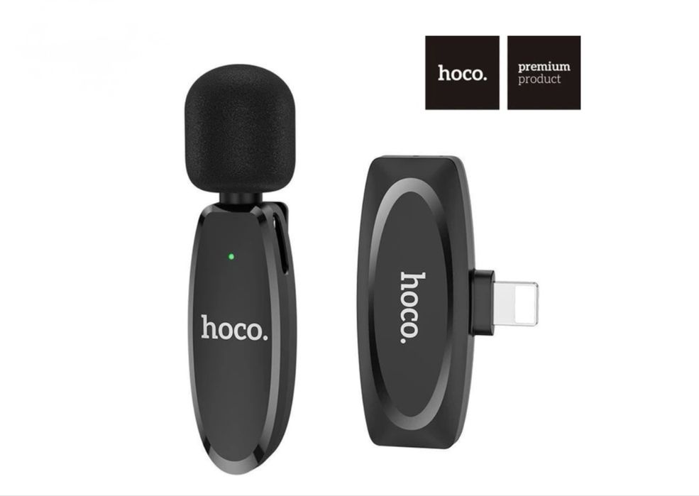 Бездротовий петличний мікрофон Hoco L15 для айфона, телефону