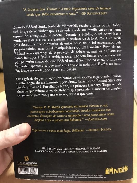 A Guerra dos Tronos - As Crónicas de Gelo e Fogo Volume 1