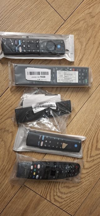 PAKIET 5x Pilot Uniwersalny Smart TV Netflix Prime Video NOWE