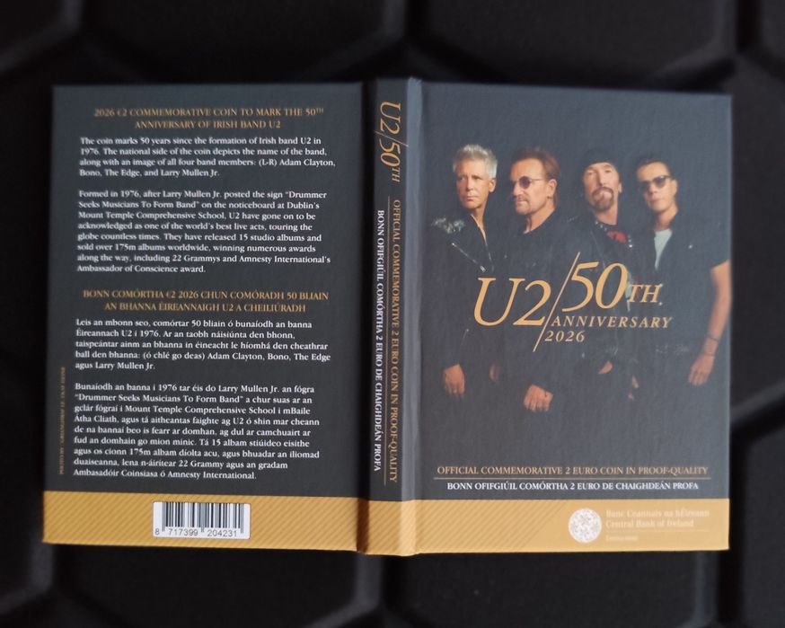 2€ - Moeda U2 Proof, 2026