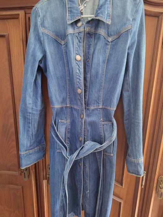 Casaco comprido de ganga da Please