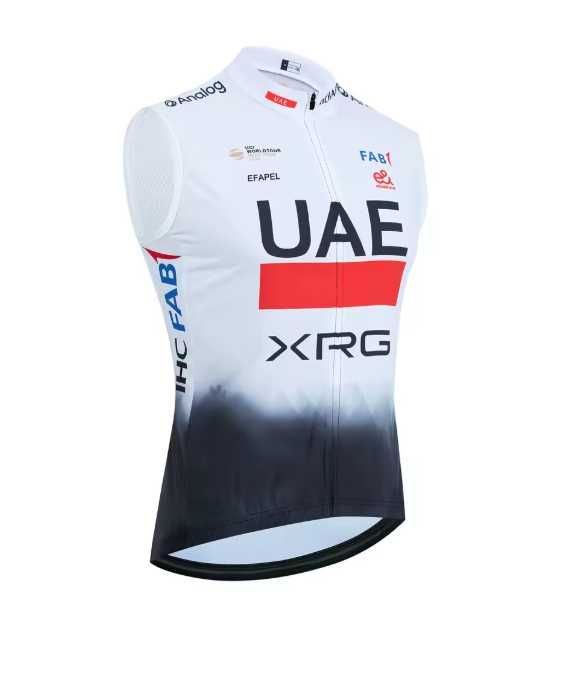 Coletes ciclismo UAE, BORA e VISMA