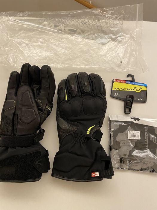 Luvas moto chuva impermeáveis com proteção- Macna árcticas black size M