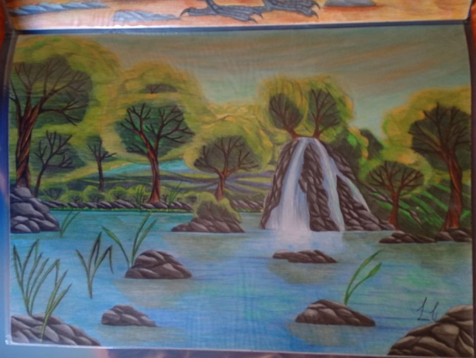 Desenhos a lápis de cor A2   40/60 cm