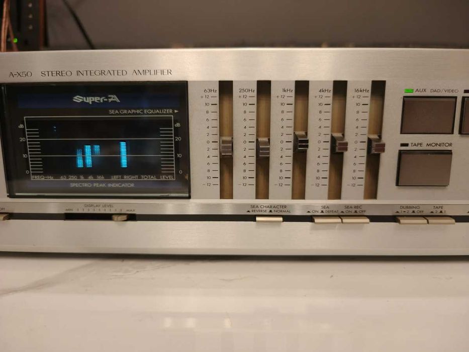 JVC A-X50 Wzmacniacz z KOREKTOREM ! Widmo ! Szeroki tranzystor Toshiba