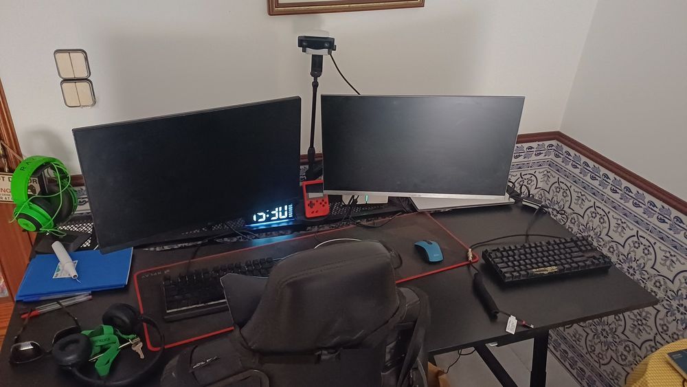 Monitor gaming 165 hz / monitor 60 hz mais suporte articulado